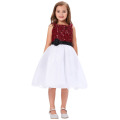 Grace Karin 2016 sin mangas de flores de lentejuelas niña princesa de dama de honor vestido de fiesta de la fiesta de baile CL008934-1